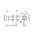 Sensor inductivo DAA608J3 ND8-S3-M12S para escaleras mecánicas OTIS